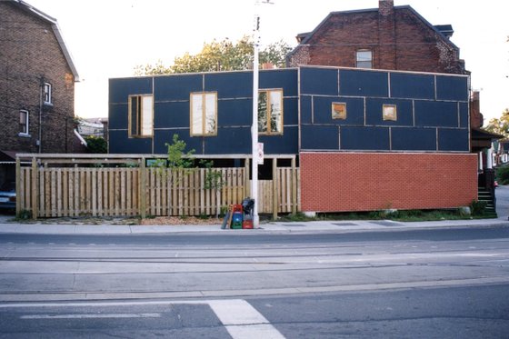 Modern design, 2 story studio loft design, front elevation