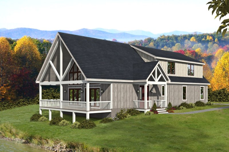 Country Style House Plan - 3 Beds 2.5 Baths 2650 Sq/Ft Plan #932-604