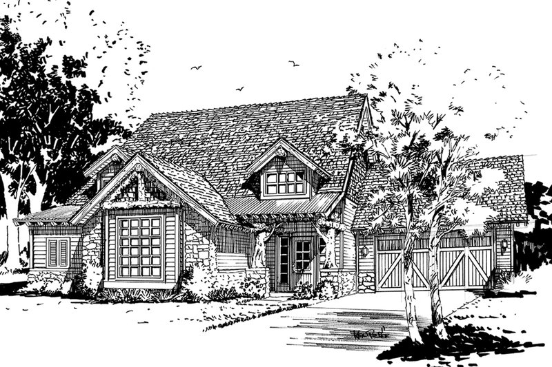 House Design - Exterior - Front Elevation 3 for Cabin House Plan #942-41 - 5 bed, 3.5 bath