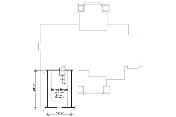 Floor Plan - Other Floor for Craftsman House Plan #51-552 - 3 bed, 2.5 bath