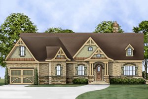 Exterior - Front Elevation 3 for Craftsman House Plan #119-369 - 3 bed, 2.5 bath