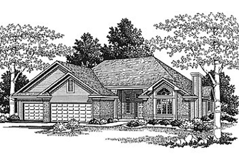 Architectural House Design - Traditional Exterior - Front Elevation Plan #70-231