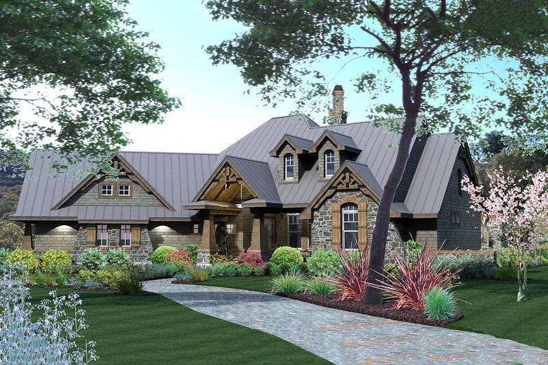 Architectural House Design - Exterior - Other Elevation 2 for Craftsman House Plan #120-175 - 3 bed, 2.5 bath
