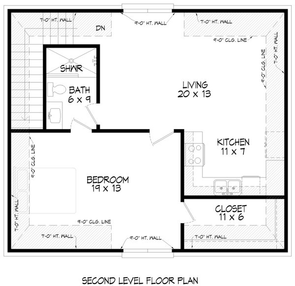 Colonial Floor Plan - Main Floor Plan #932-1150