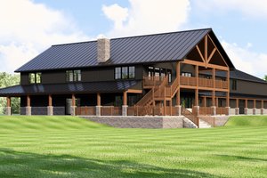 Exterior - Other Elevation 2 for Barndominium House Plan #1064-384 - 6 bed, 6.5 bath