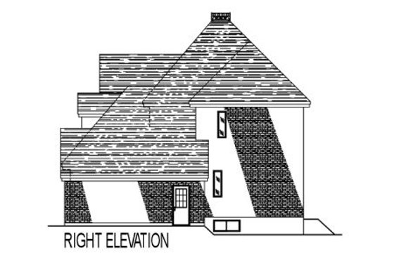 Exterior - Other Elevation 1 for European House Plan #138-252 - 3 bed, 2.5 bath