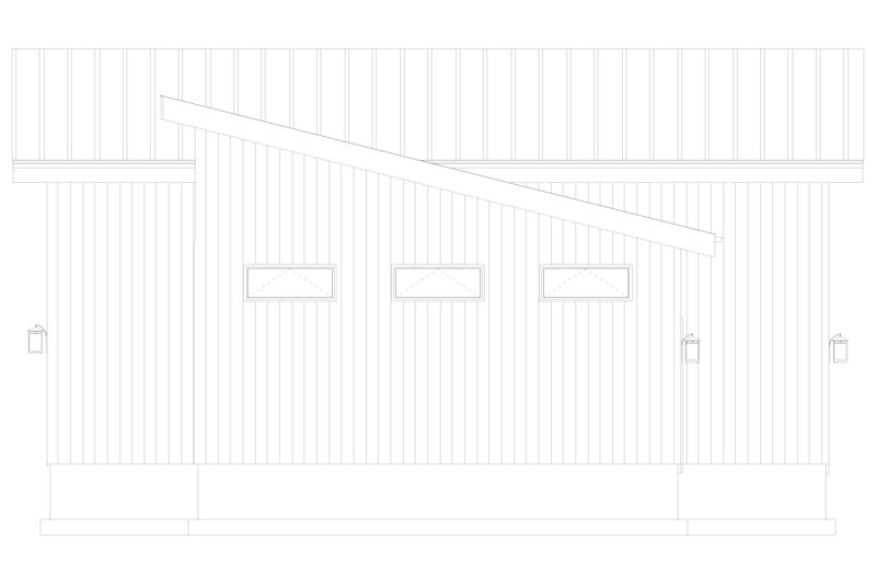 House Plan Design - Exterior - Other Elevation 3 for Modern House Plan #1060-233, 0 bath