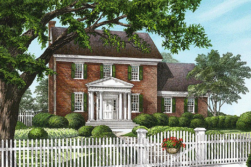 Colonial Style House Plan - 4 Beds 2.5 Baths 2809 Sq/Ft Plan #137-171