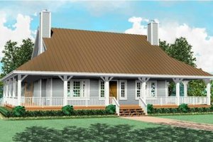 Farmhouse Exterior - Front Elevation Plan #81-495