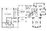 European Style House Plan - 4 Beds 3.5 Baths 5459 Sq/Ft Plan #411-503 