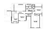 European Style House Plan - 4 Beds 3 Baths 2896 Sq/Ft Plan #81-1007 