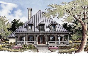 Home Plan - Country Exterior - Front Elevation Plan #45-132