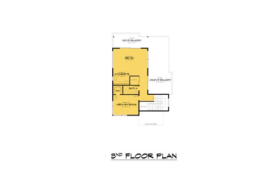 Floor Plan - Other Floor for Contemporary House Plan #1066-262 - 5 bed, 5.5 bath