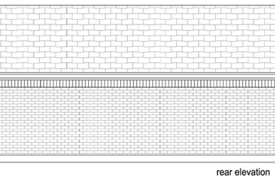 Exterior - Rear Elevation for Cottage House Plan #84-535 - 1 bed, 1 bath