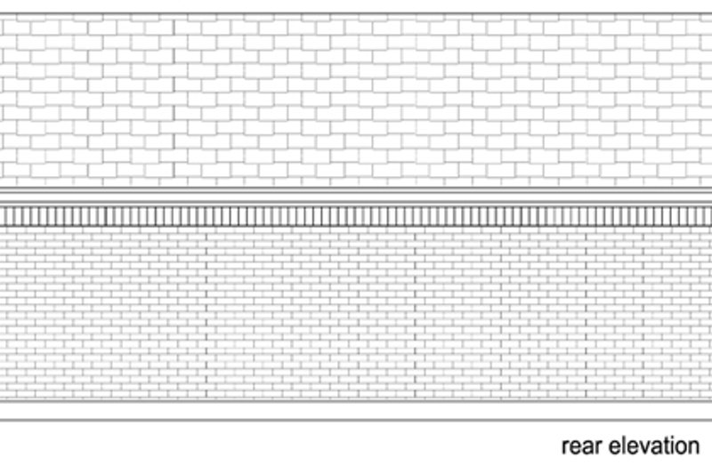 Home Plan - Exterior - Rear Elevation for Cottage House Plan #84-535 - 1 bed, 1 bath