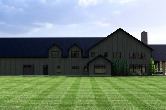 Exterior - Rear Elevation for Country House Plan #1064-295 - 5 bed, 3.5 bath