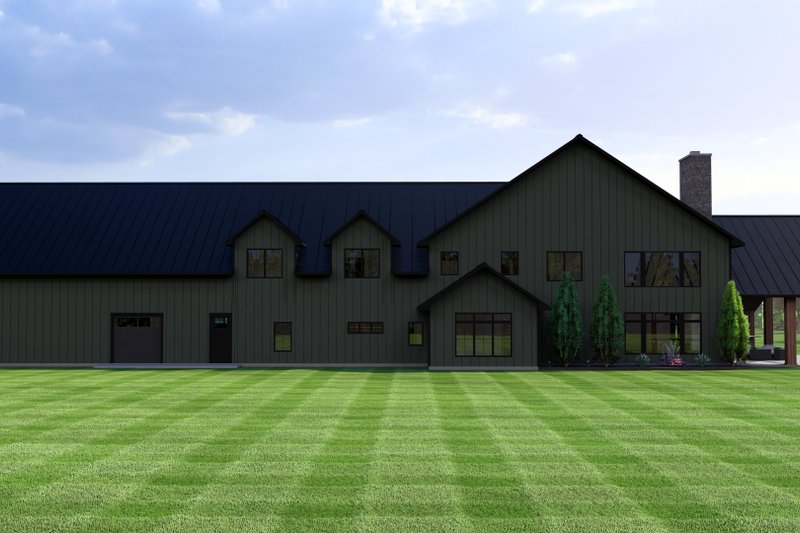 Home Plan - Exterior - Rear Elevation for Country House Plan #1064-295 - 5 bed, 3.5 bath
