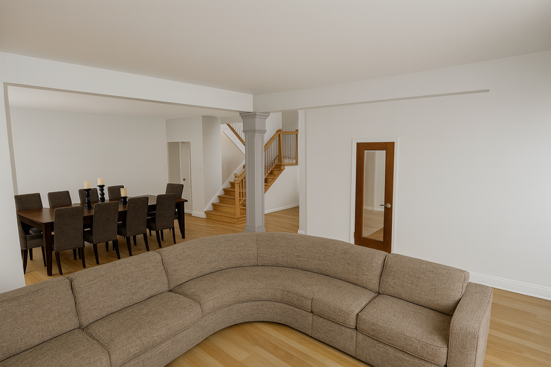 House Blueprint - Interior - Family Room 1 for Traditional House Plan #1115-3 - 4 bed, 3.5 bath