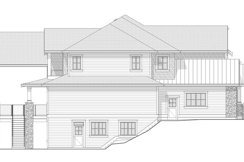 Home Plan - Exterior - Other Elevation 1 for Craftsman House Plan #1114-83 - 4 bed, 2.5 bath