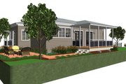 Cottage Style House Plan - 1 Beds 1 Baths 825 Sq/Ft Plan #499-4 