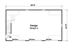 Floor Plan - Main Floor for Traditional House Plan #22-541, 0 bath