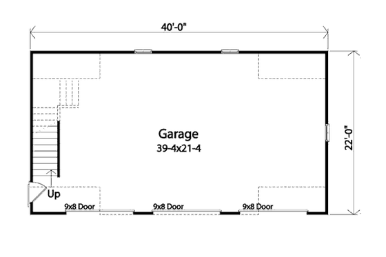Floor Plan - Main Floor for Traditional House Plan #22-541, 0 bath