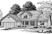 Traditional Style House Plan - 3 Beds 2.5 Baths 1864 Sq/Ft Plan #70-274 