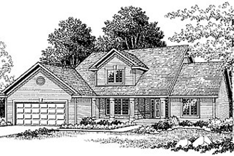 Traditional Style House Plan - 3 Beds 2.5 Baths 1864 Sq/Ft Plan #70-274