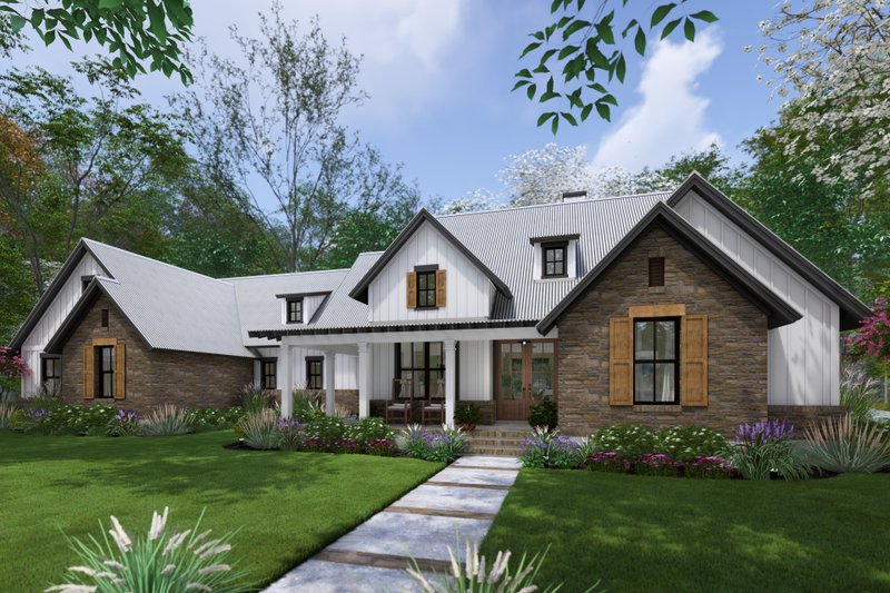House Design - Exterior - Other Elevation 5 for Cottage House Plan #120-290 - 4 bed, 3.5 bath