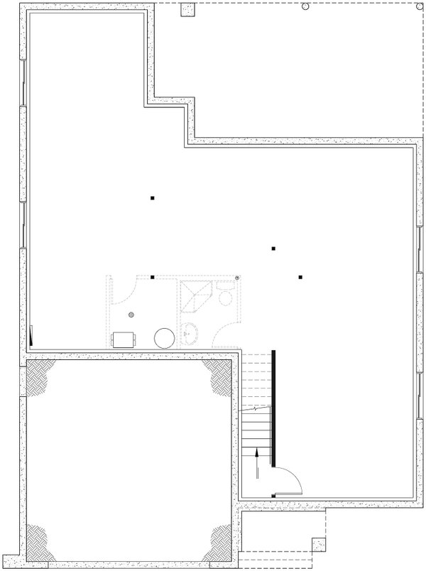 Dream House Plan - Floor Plan - Lower Floor for Country House Plan #23-2243 - 4 bed, 2.5 bath