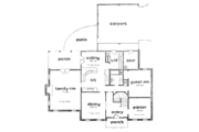 Southern Style House Plan - 4 Beds 3 Baths 2590 Sq/Ft Plan #36-298 