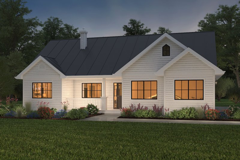 Home Plan - Ranch Exterior - Front Elevation Plan #427-11