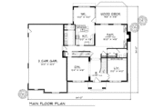 European Style House Plan - 4 Beds 3.5 Baths 3272 Sq/Ft Plan #70-501 