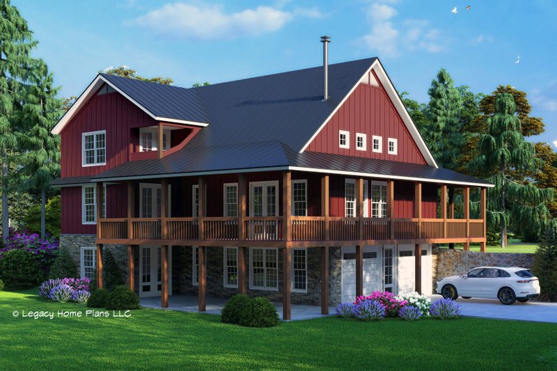 Dream House Plan - Exterior - Rear Elevation for Country House Plan #932-685 - 3 bed, 3.5 bath