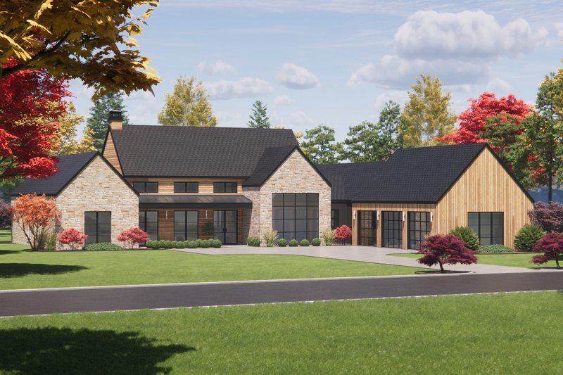 Architectural House Design - Modern Exterior - Front Elevation Plan #1096-51