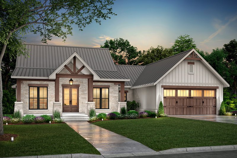 Ranch Style House Plan - 3 Beds 2.5 Baths 1698 Sq/Ft Plan #430-292