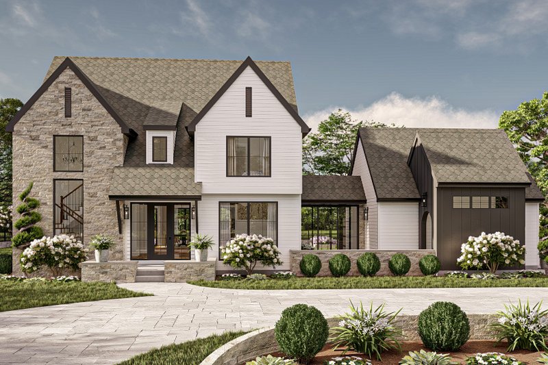 Modern Style House Plan - 4 Beds 3.5 Baths 2790 Sq/Ft Plan #455-565