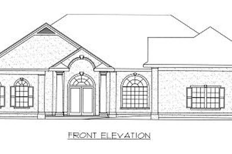 Home Plan - Exterior - Other Elevation for Mediterranean House Plan #117-523 - 3 bed, 2.5 bath