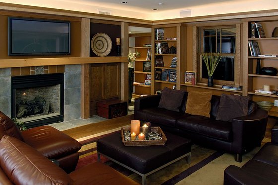 Interior - Family Room for Prairie House Plan #454-6 - 3 bed, 2.5 bath