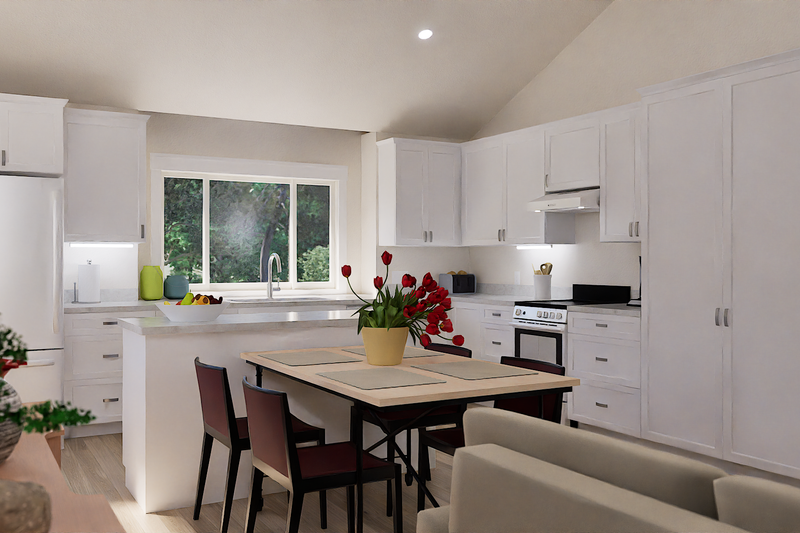 Architectural House Design - Interior - Kitchen for Farmhouse House Plan #1099-10 - 1 bed, 1 bath