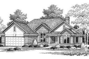 European Exterior - Front Elevation Plan #70-768