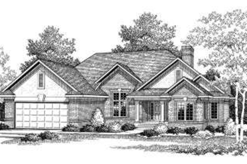 Dream House Plan - European Exterior - Front Elevation Plan #70-768