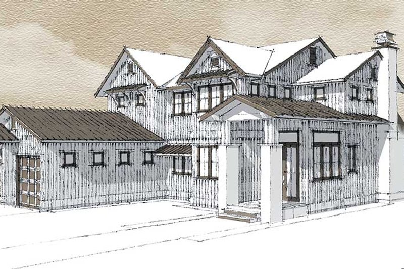 Home Plan - Exterior - Other Elevation 2 for Farmhouse House Plan #1101-37 - 3 bed, 3.5 bath