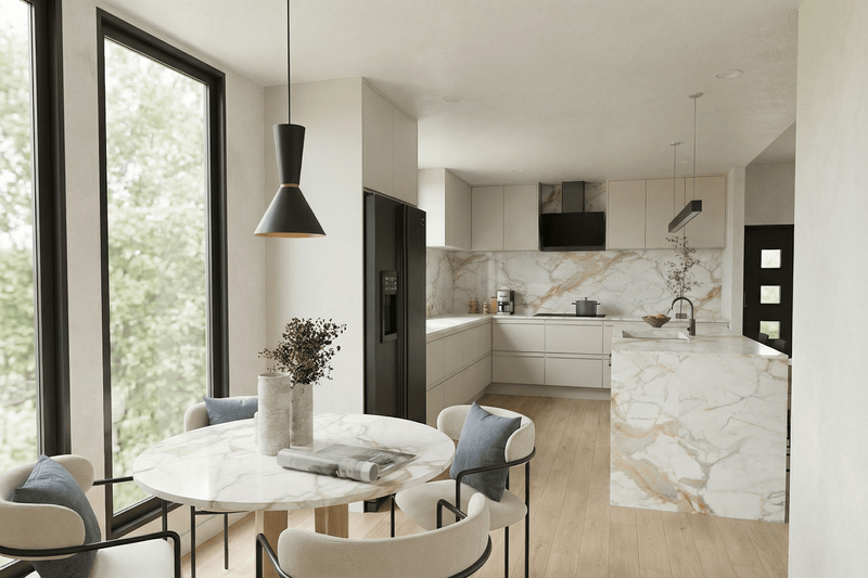 Home Plan - Interior - Dining Room for Modern House Plan #923-459 - 3 bed, 2.5 bath