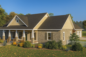 Craftsman Exterior - Front Elevation Plan #44-241