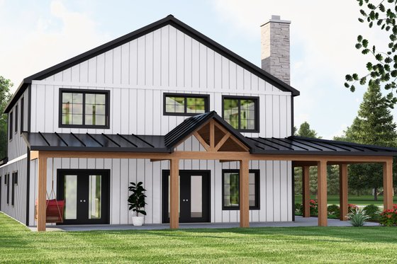 Exterior - Other Elevation for Barndominium House Plan #1064-313 - 5 bed, 3 bath