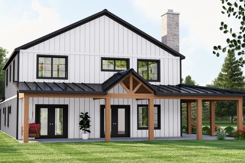 Dream House Plan - Exterior - Other Elevation for Barndominium House Plan #1064-313 - 5 bed, 3 bath