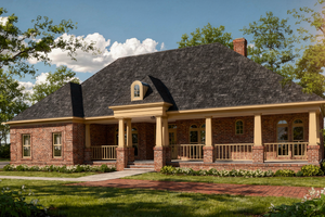 Architectural House Design - Traditional Exterior - Front Elevation Plan #30-183