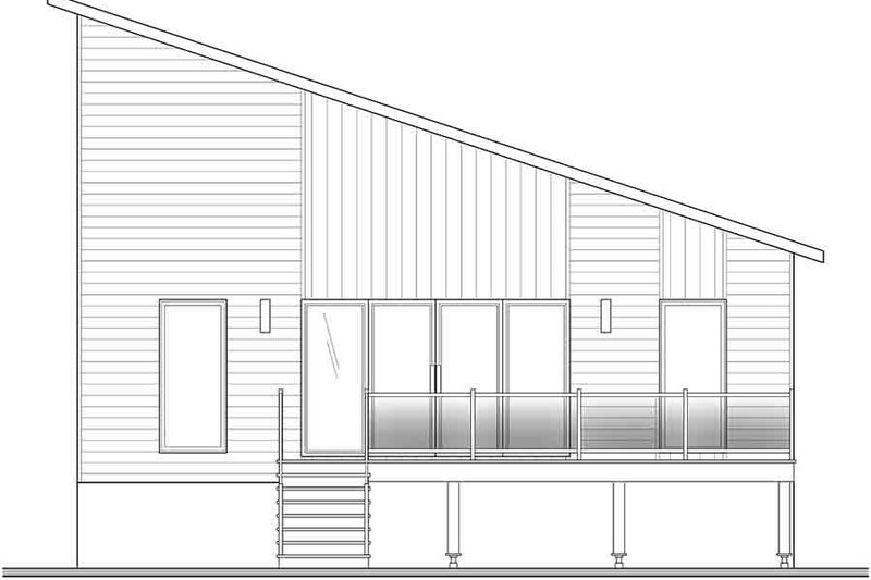 House Blueprint - Exterior - Rear Elevation for Cabin House Plan #23-2857 - 4 bed, 2.5 bath