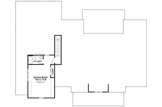 Floor Plan - Upper Floor for Barndominium House Plan #430-165 - 4 bed, 3.5 bath